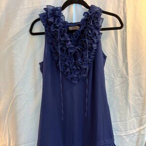 Ted Baker Royal Blue Chiffon Mid-length Dress